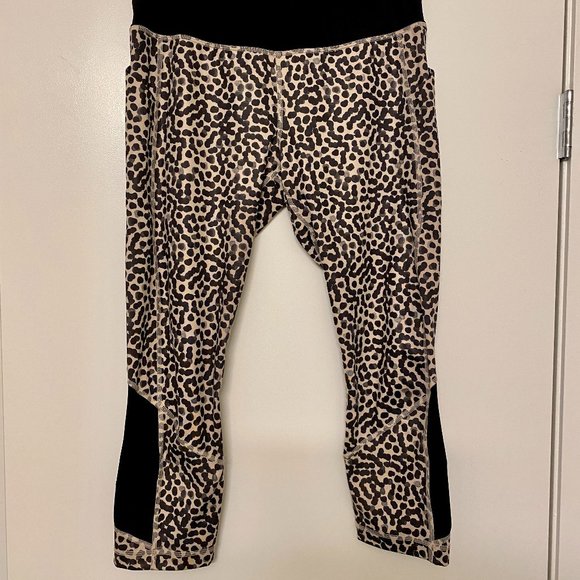 LULULEMON | Pace Rival Crop *Full-On Luxtreme Ace Spot Grain Black / Black - Picture 9 of 14